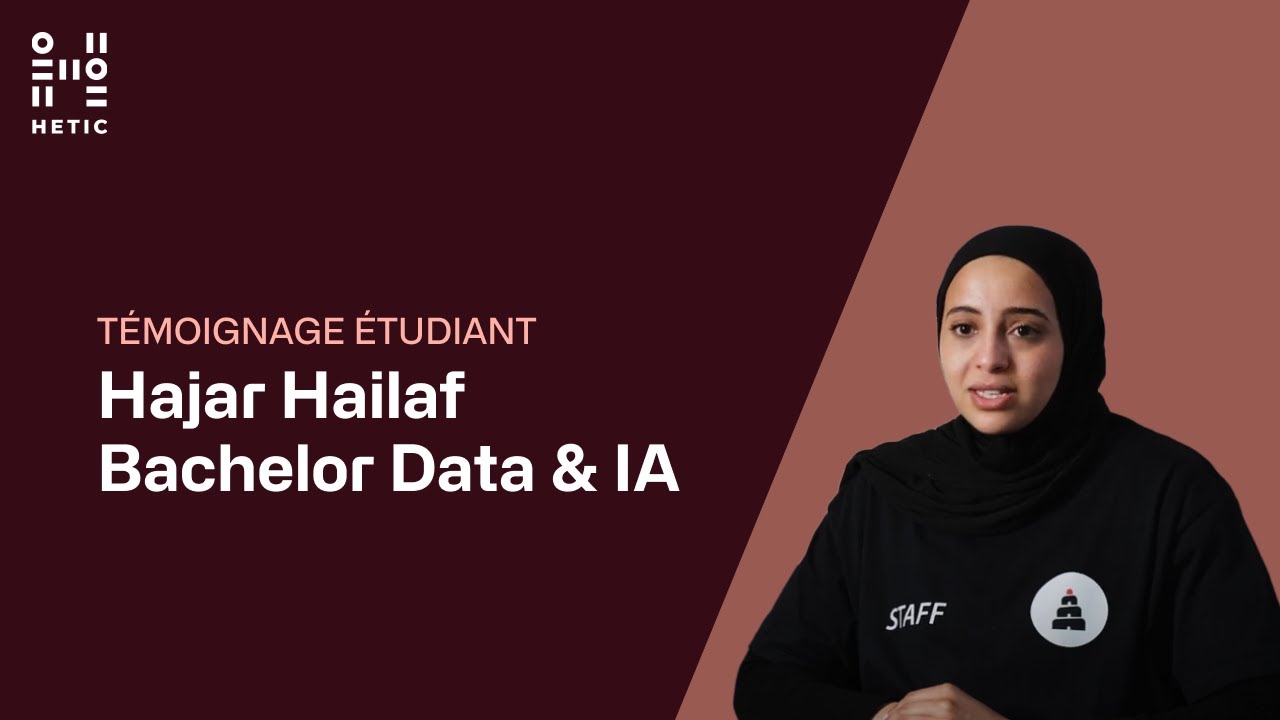 Preview image for the gge video "[TEMOIGNAGE] HAJAR HAILAF - BACHELOR DATA &amp; IA".