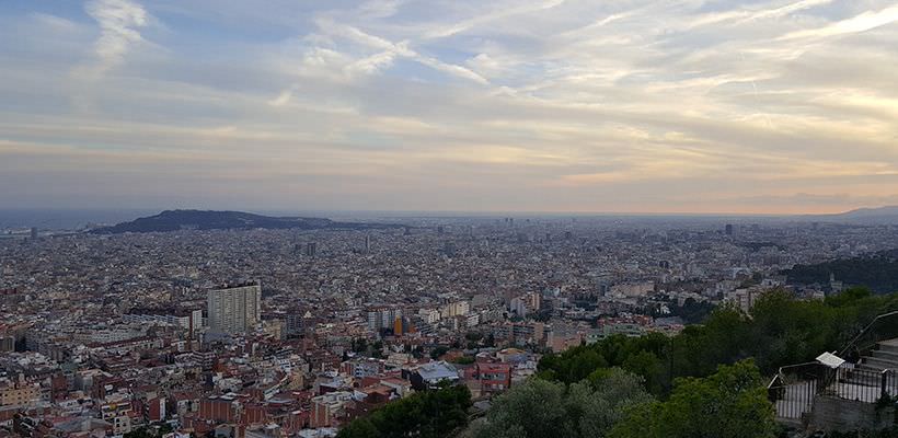 panorama de la Rovira del Carmel à Barcelone