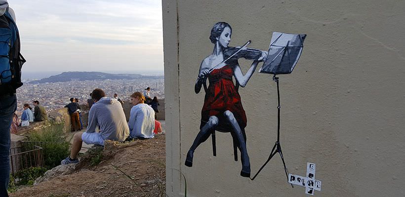 street art dans les rues de Barcelone