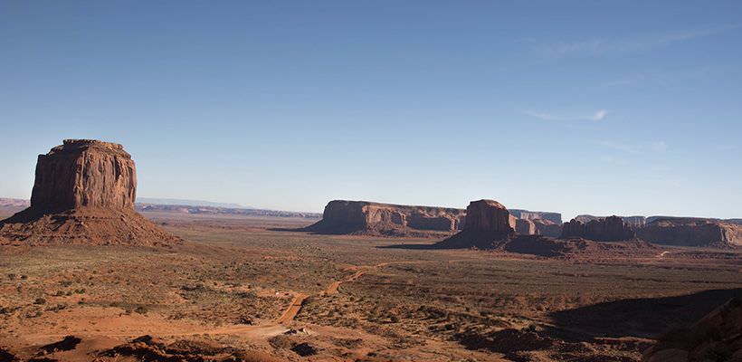 Monument Valley's desert