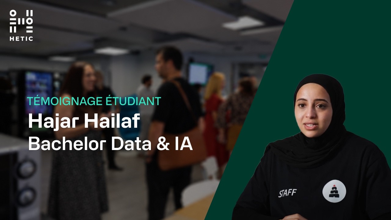 Preview image for the gge video "[TEMOIGNAGE] HAJAR HAILAF - BACHELOR DATA &amp; IA".