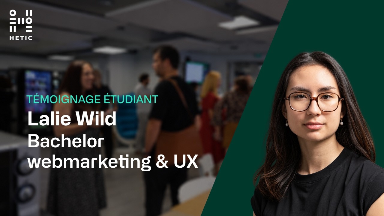 Preview image for the gge video "Lalie,  2ème année de Bachelor Web Marketing &amp; UX.".