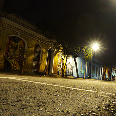 Santiago by night