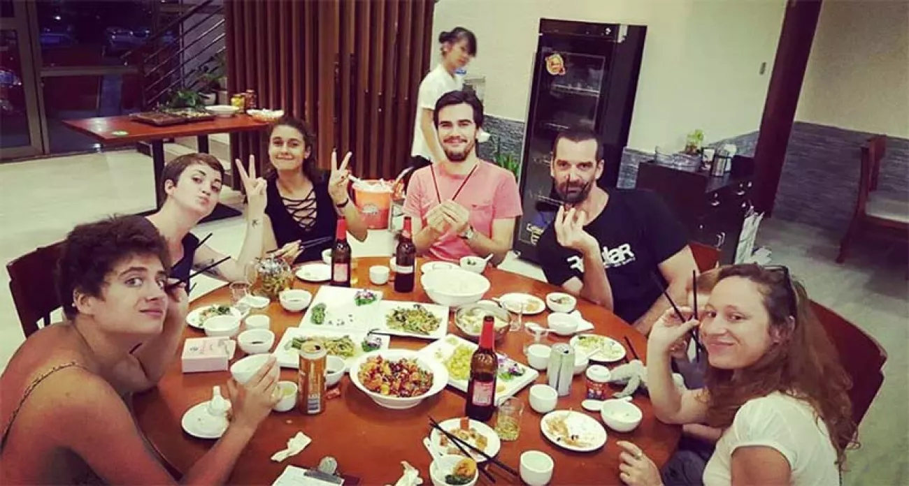 diner en groupe en chine 