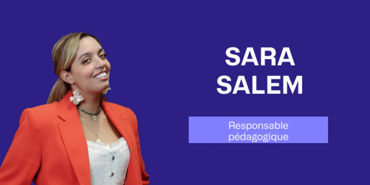 Sara Salem responsable pédagogique de la filière Marketing, UX et Product