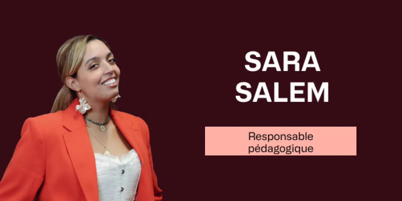 Sara Salem responsable pédagogique de la filière Marketing, UX et Product