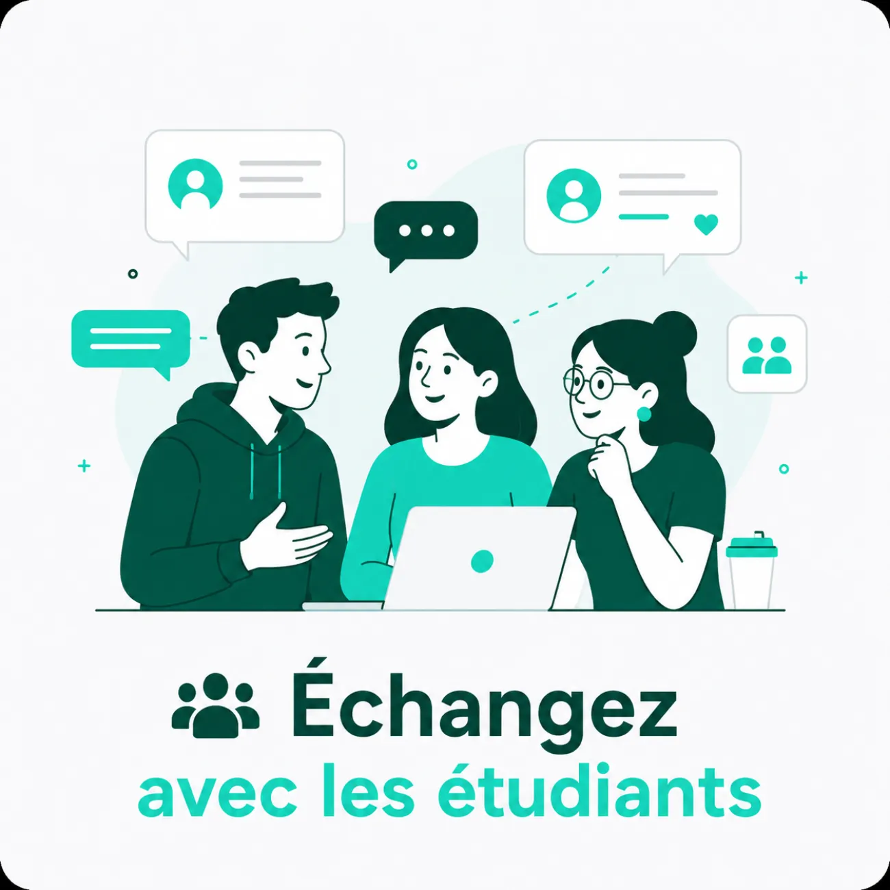 Échangez avec les étudiants