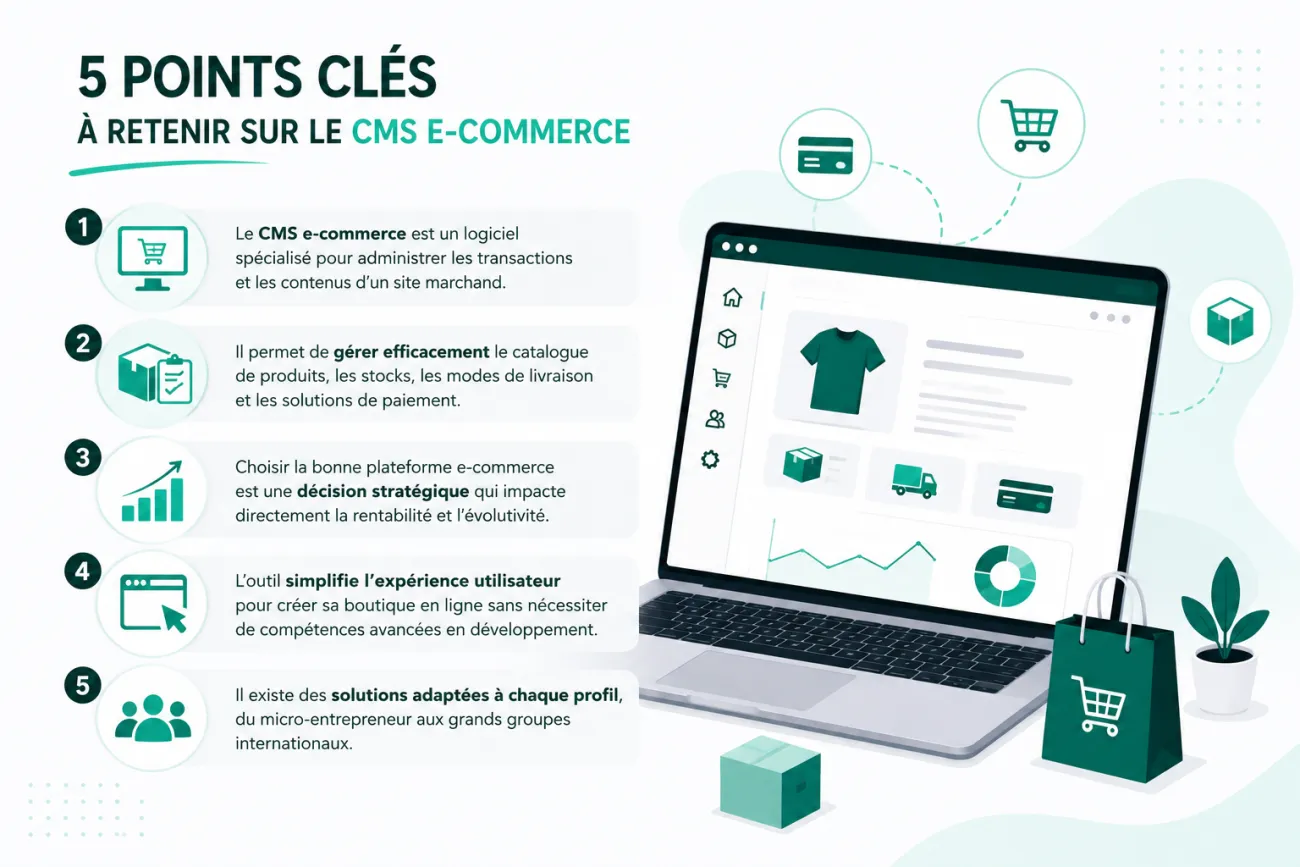5 points clés à  retenir sur les CMS e-commerce 