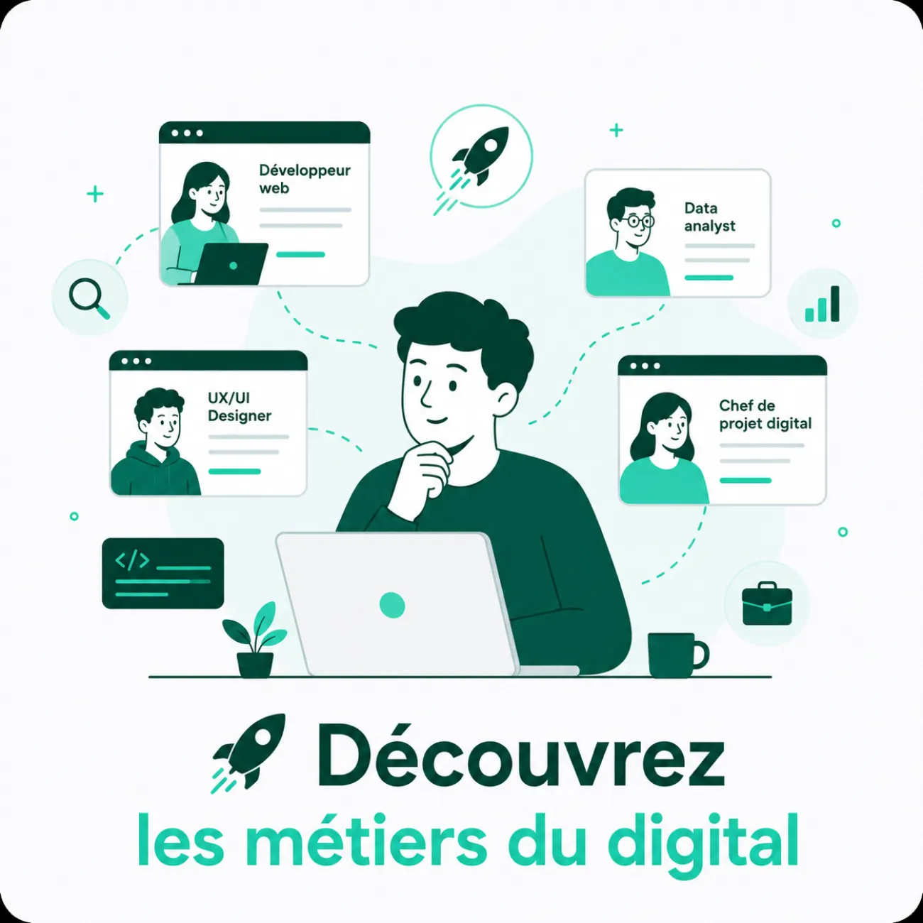  Découvrez les métiers du digital
