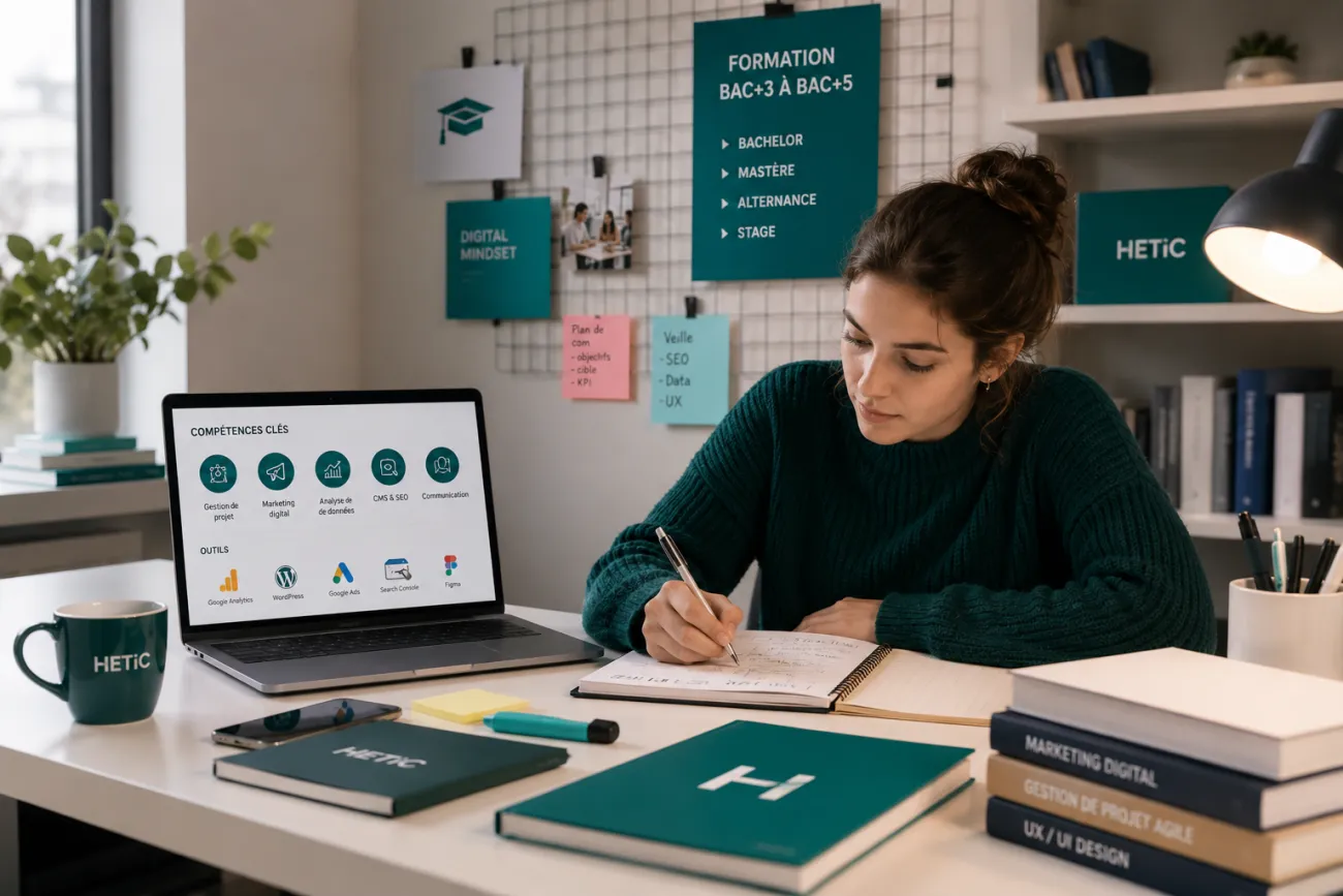 Quelle formation pour devenir chef de projet digital  | HETIC