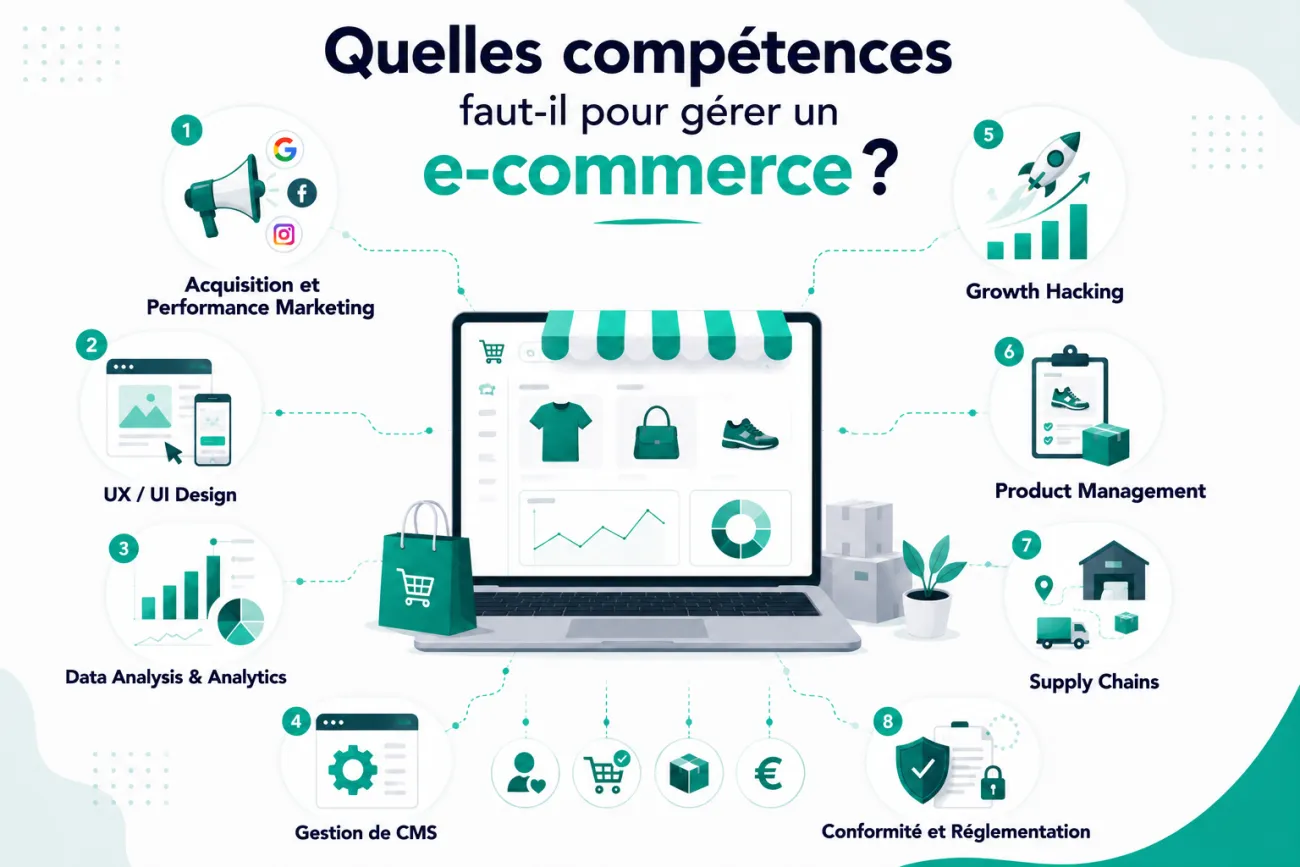 Quelles compétences faut-il pour gérer un e-commerce